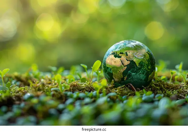 Green Globe on Grass