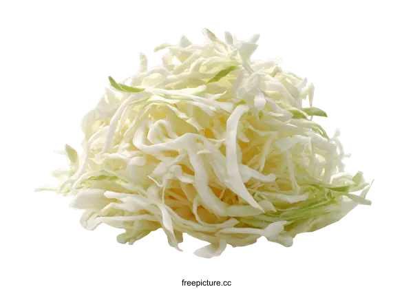 [Transparent Background PNG]Sliced Fresh Cabbage Close-up