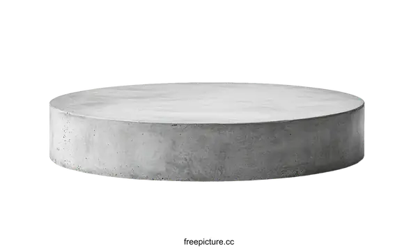 [Transparent Background PNG]Gray Concrete Round Platform Display