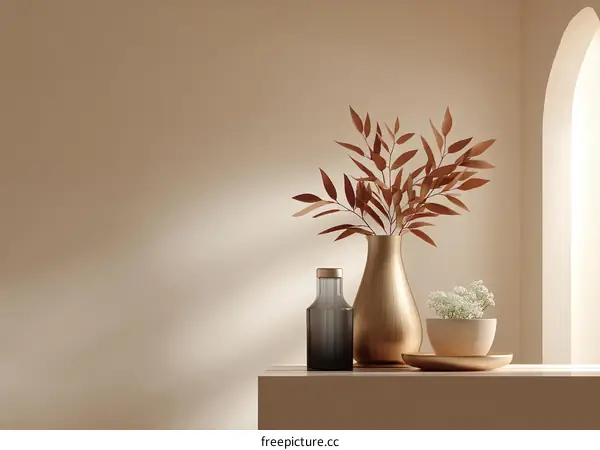 Modern Minimalist Home Decor Still Life