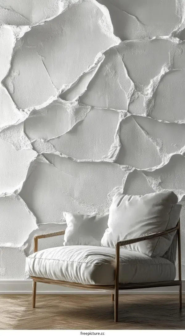 Modern Interior Design with a Textured Wall