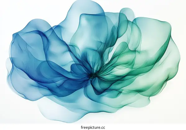 Abstract Flowing Floral Design