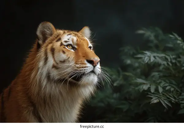 Majestic Tiger Portrait in Nature