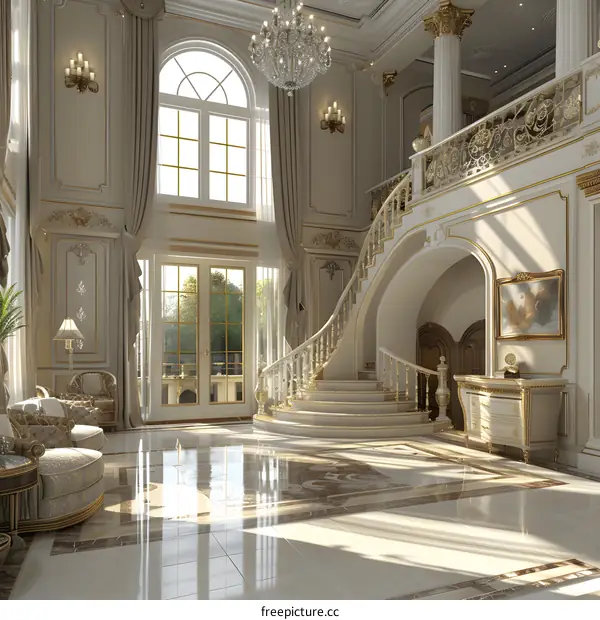 European style luxury living room interior design