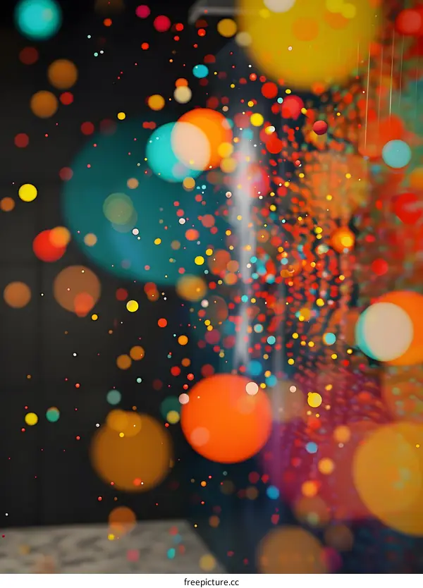 Abstract Colorful Bokeh Background