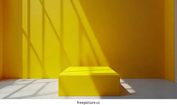 Yellow Room Display Platform for Products