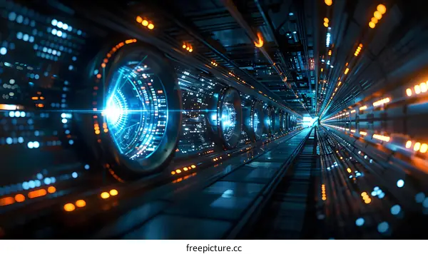 Futuristic Sci-Fi Tunnel