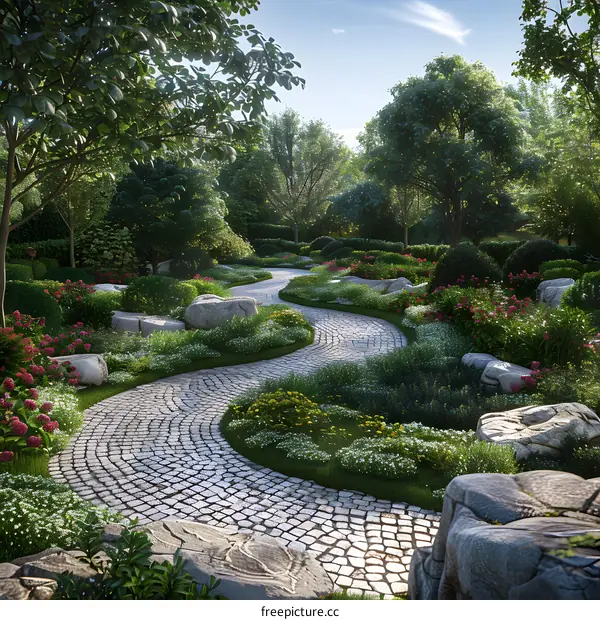 Garden landscape design renderings