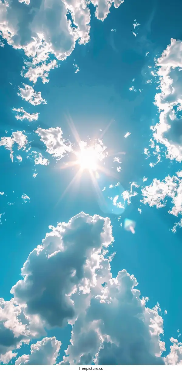 Blue sky and white clouds