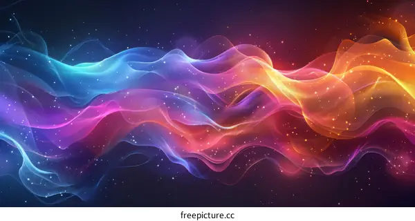 Mesmerizing and Vivid Light Trails in Abstract Art