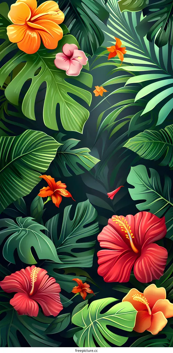Tropical rainforest plants