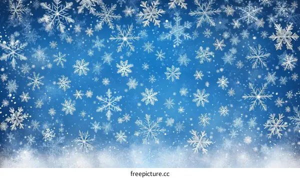 Winter Snowflakes Background Illustration