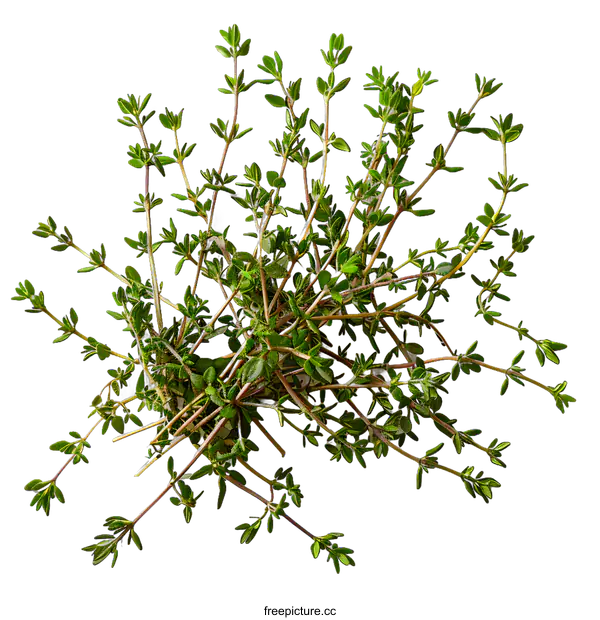 [Transparent Background PNG]Thyme herb spice isolated on white background