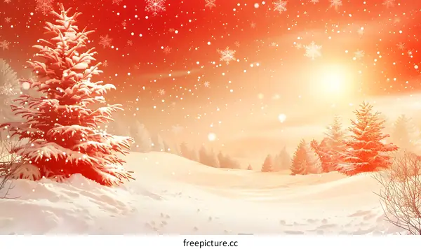 Christmas Snow Scene