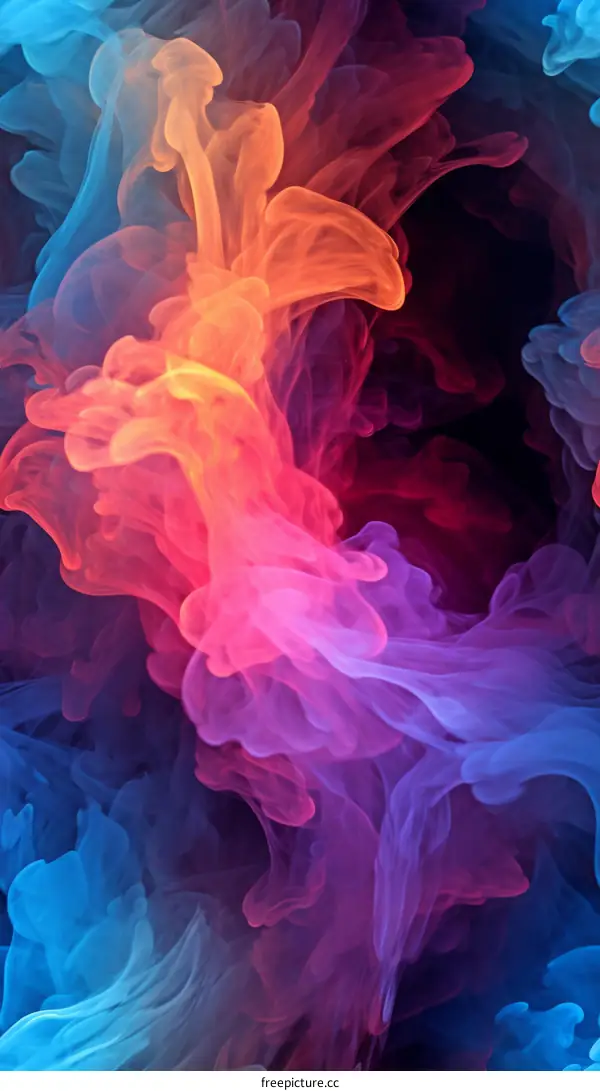 Colorful smoke background