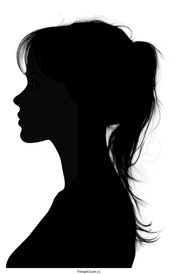 Profile Silhouette of a Woman