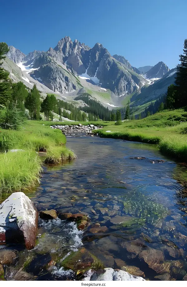 Mountain River Landscape