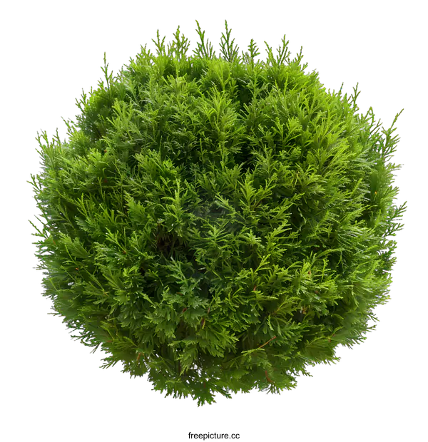 [Transparent Background PNG]Green Bush Isolated on White Background