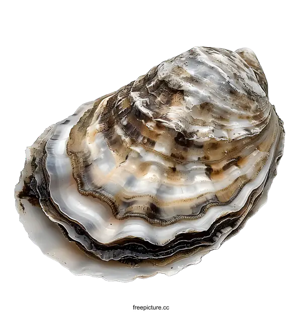 [Transparent Background PNG]A close up image of an oyster.