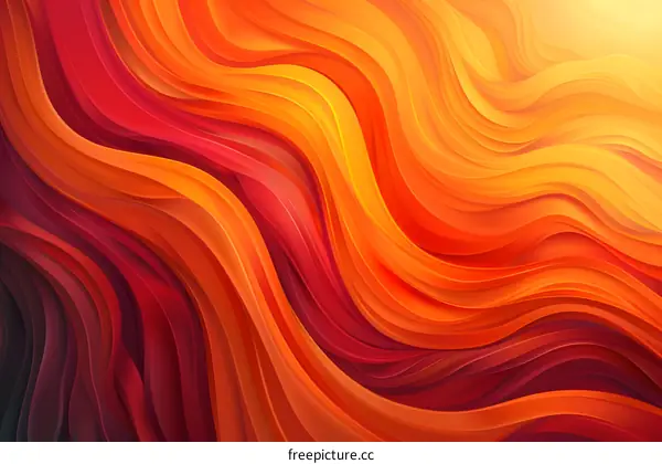 Wavy red and yellow lines