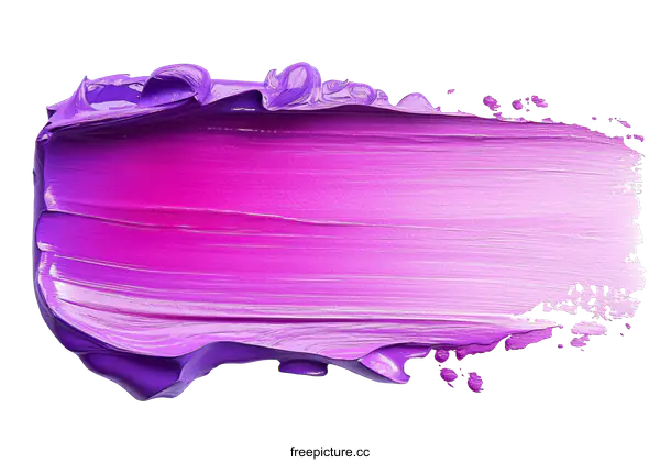 [Transparent Background PNG]Purple Paint Stroke Abstract Art