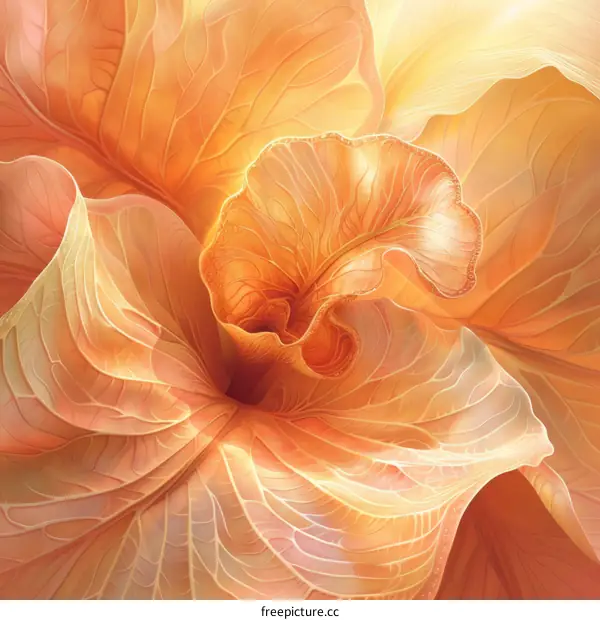 An illustration of a flower with a complex structure