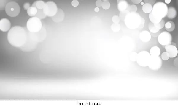 Abstract Light Gray Bokeh Background