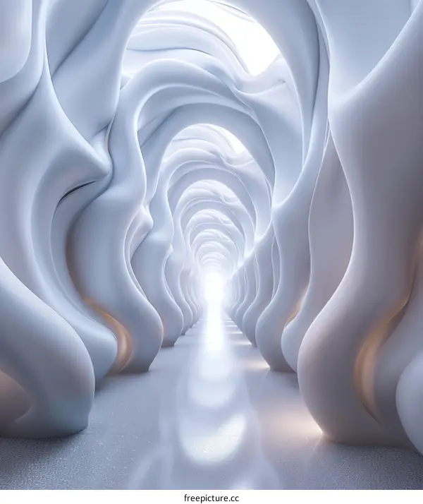 White Futuristic Tunnel