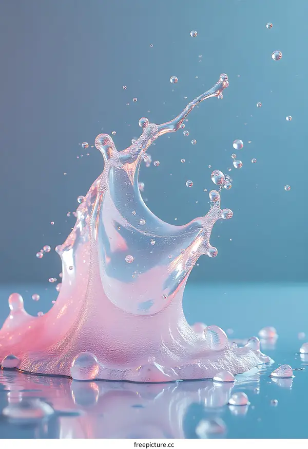 Abstract Water Splash Art Design