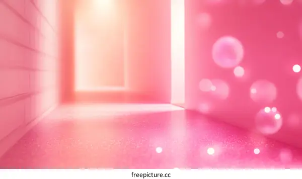 Pink Room Interior Design with Bubbles