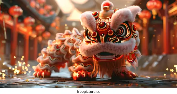 Lion dance to celebrate Lantern Festival