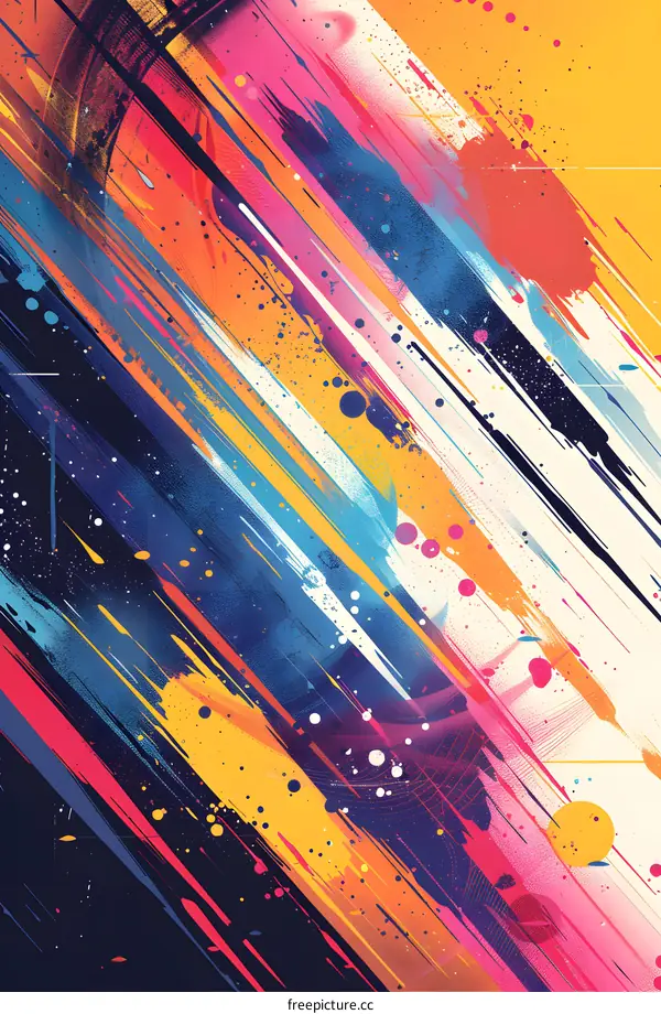 Colorful abstract painting