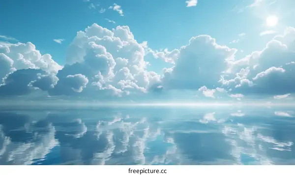 Tranquil Sky Above Still Water