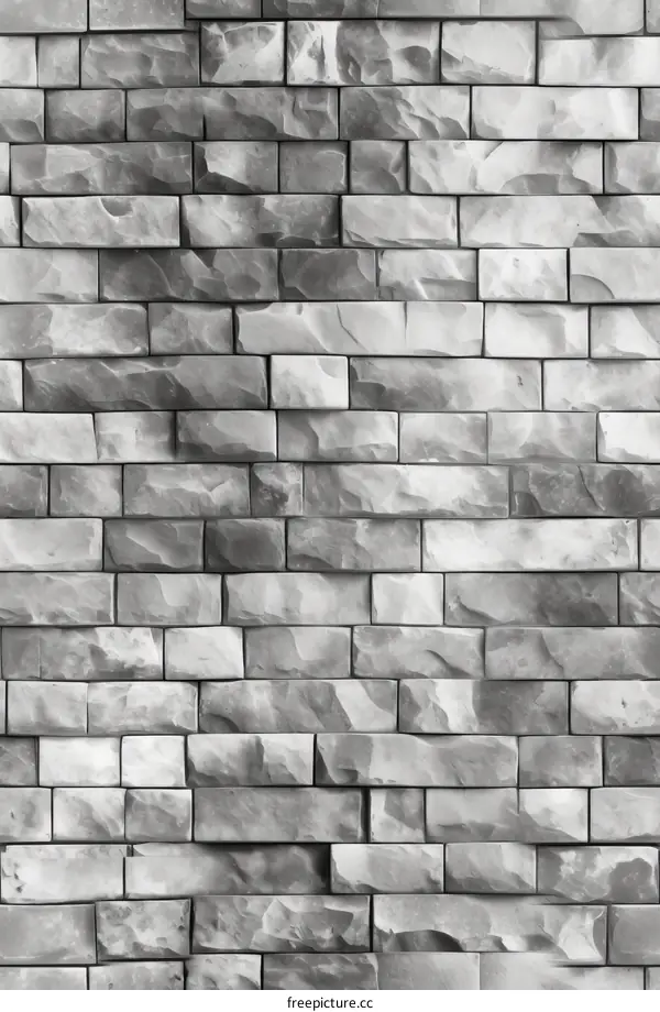 Gray brick wall texture seamless