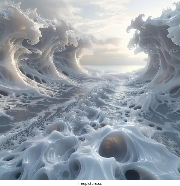 Frozen Fractal Ocean