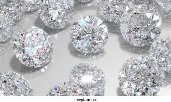 Sparkling Diamonds in a Luxurious Display