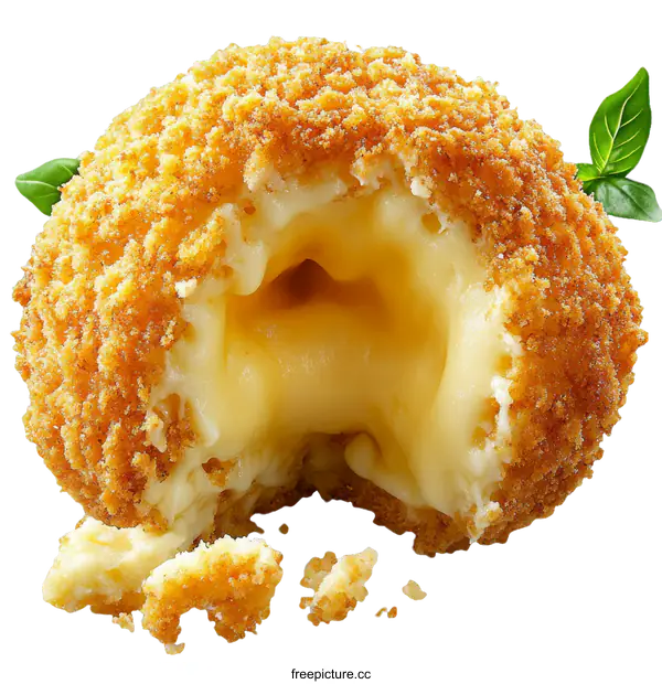 [Transparent Background PNG]Delicious Cheese Ball with Crispy Coating
