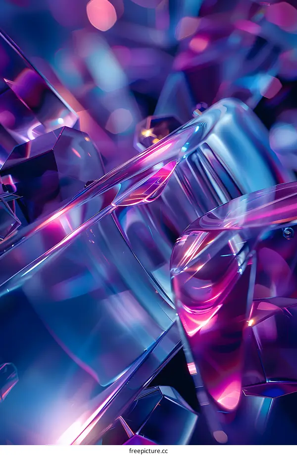 Abstract Crystal Shapes Background