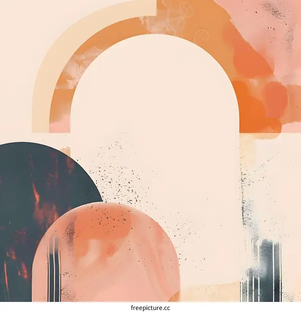 Abstract Geometric Shapes with a Minimalist Aesthetic