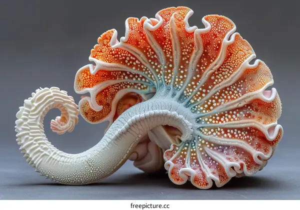 A 3D rendering of a strange and beautiful alien creature