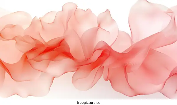 Abstract Flowing Red Fabric Design