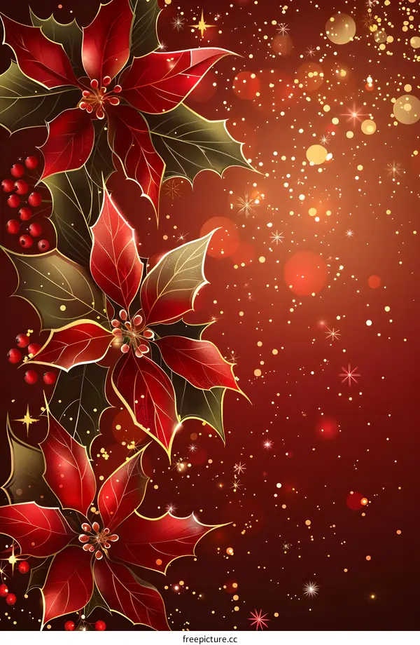 Christmas red flower