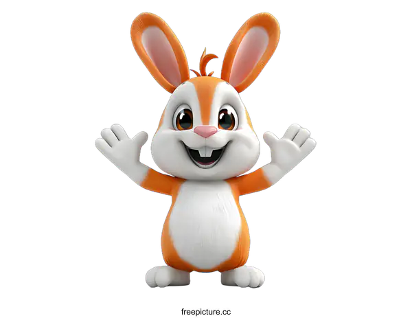 [Transparent Background PNG]cute cartoon rabbit