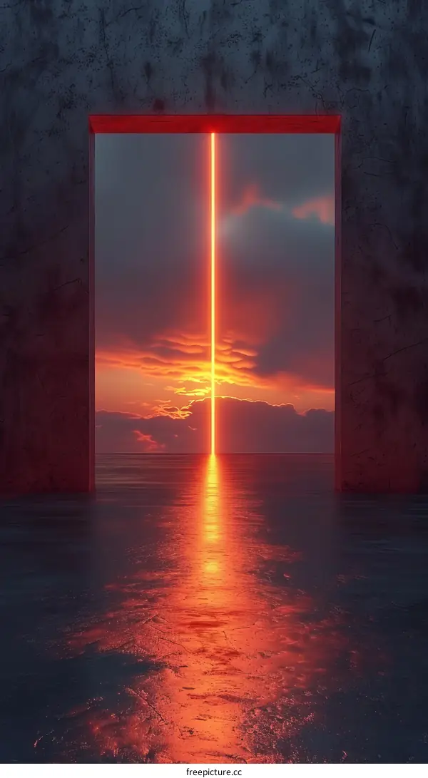 Red Portal To Another World