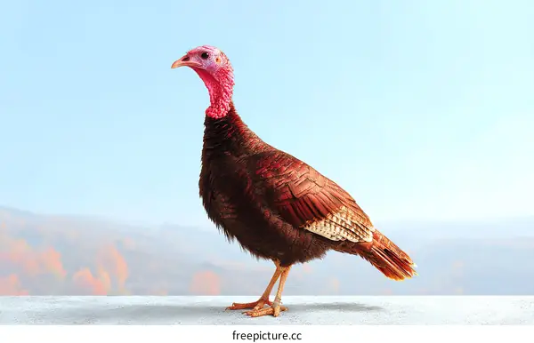 Wild Turkey in the Autumnal Landscape