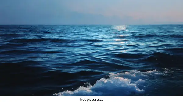 Vast Ocean Horizon at Dawn