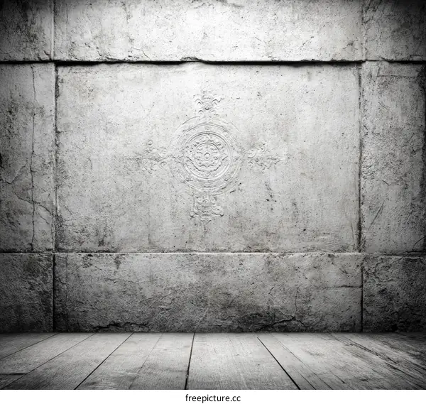 Gray Stone Wall Room Interior Background