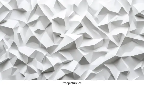 Abstract Geometric White Relief Design