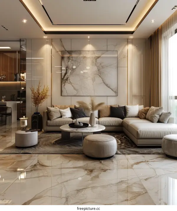Modern Luxury Living Room Interior