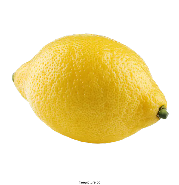 [Transparent Background PNG]Fresh Yellow Lemon Isolated on White Background